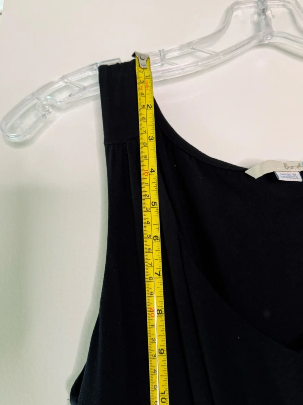 Boden Black Sleeveless Jersey Maxi Dress Women's US 8 Long Travel Dress